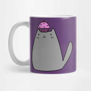 Cupcake Gray Kitty Mug